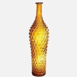 Vintage Genie Bottle, Empoli, Amber Pineapple Diamond
